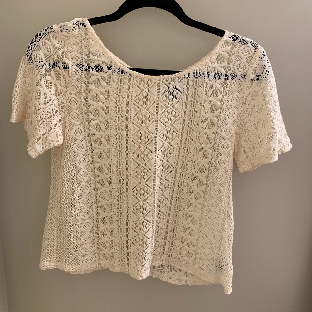 Lace American eagle T-shirt